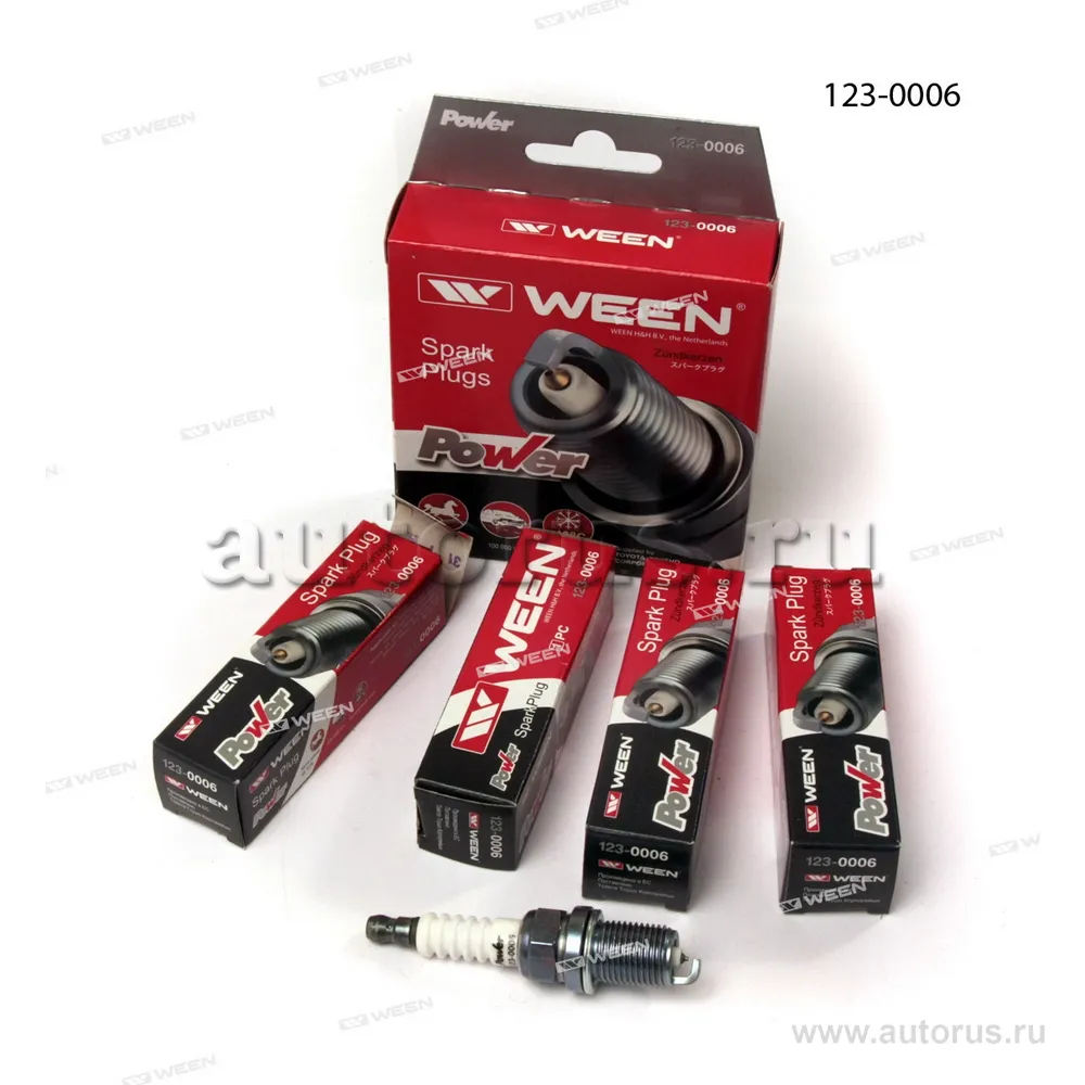 Свеча зажигания Power, иридиевая ALFA ROMEO, AUDI, BENTLEY, CHRYSLER, DAEWOO, FIAT, WEEN 123-0006