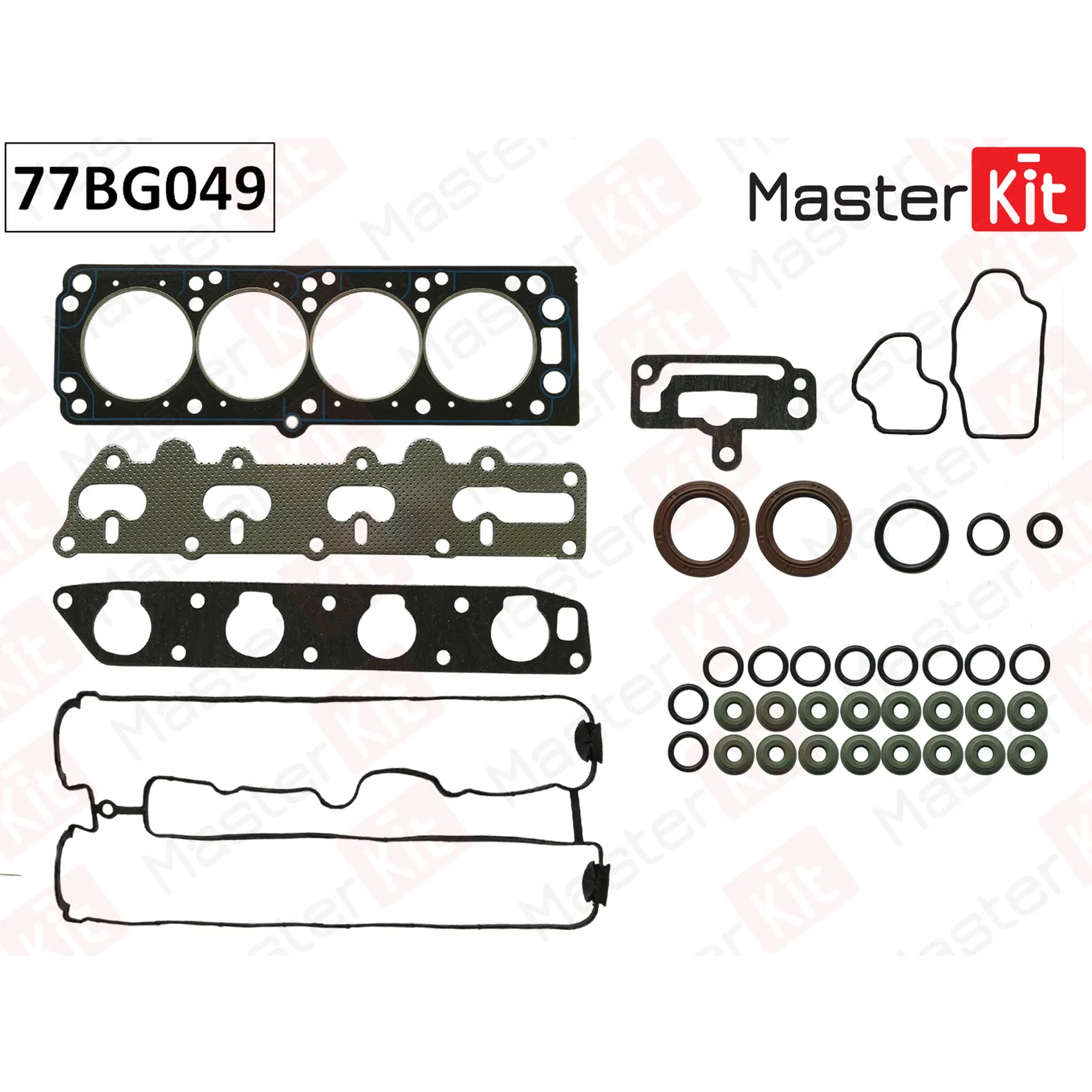 Верхний комплект прокладок ГБЦ Opel VECTRA-A VECTRA-B X20XEV 96-02 MASTERKIT 77BG049