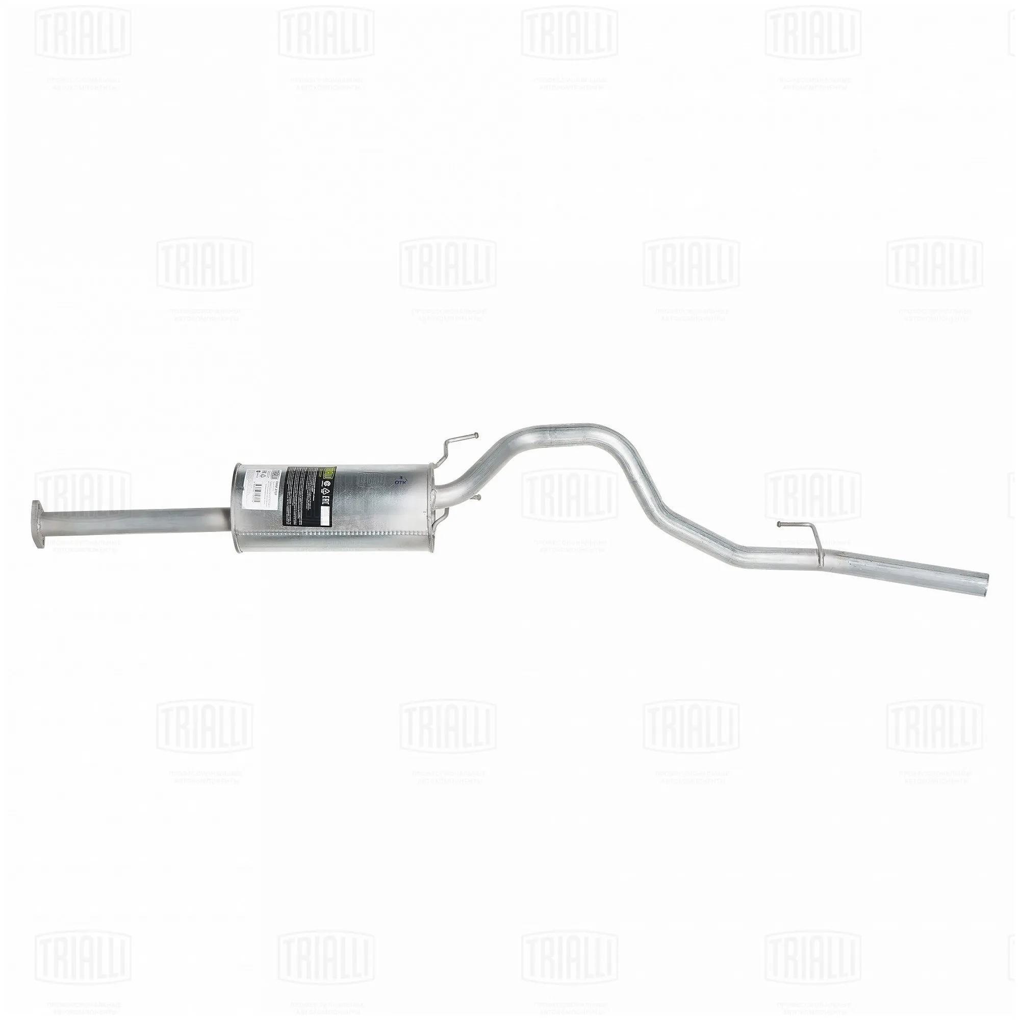 Глушитель для а/м Great Wall Safe F1 (01-) 2.2i осн. (прямой фланец) (алюм. сталь) TRIALLI EMM 2707
