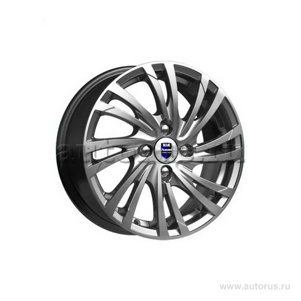 Диск литой R15 6J 4x100/60.1 ET40 КИК Мейола Дарк платинум 77018