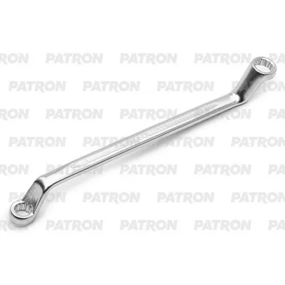 Ключ накидной изогнутый на 75 градусов, 8х10 мм PATRON P-7590810