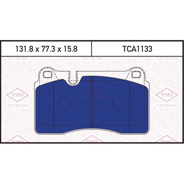 Колодки тормозные дисковые передние VW Touareg 05-> TATSUMI TCA1133