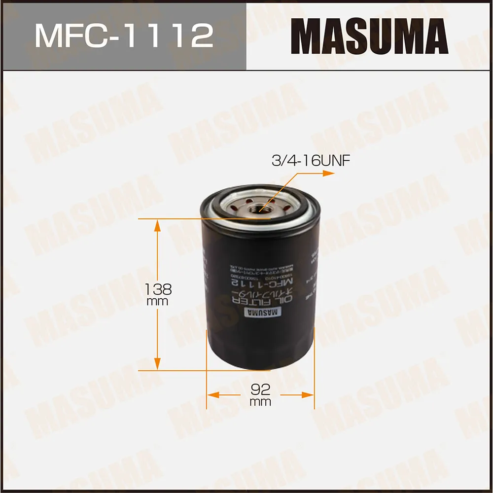 Фильтр масляный HINO BUS MASUMA MFC-1112