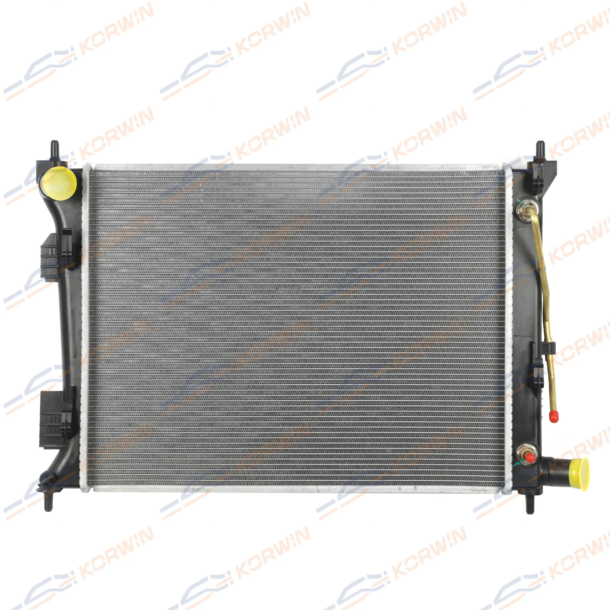 Радиатор охлаждения Kia Rio/Hyundai Solaris 1.4-1.6 (11-17) AT паяный KORWIN KWKB4003