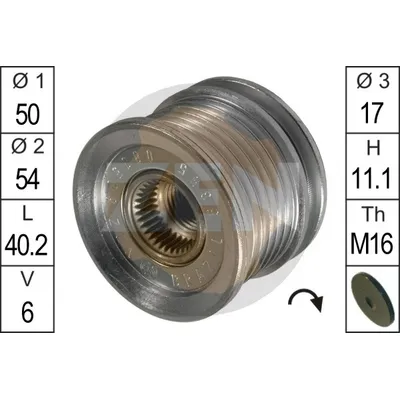 Шкив генератора MERCEDES SPRINTER 00-06 ERA ZN5395