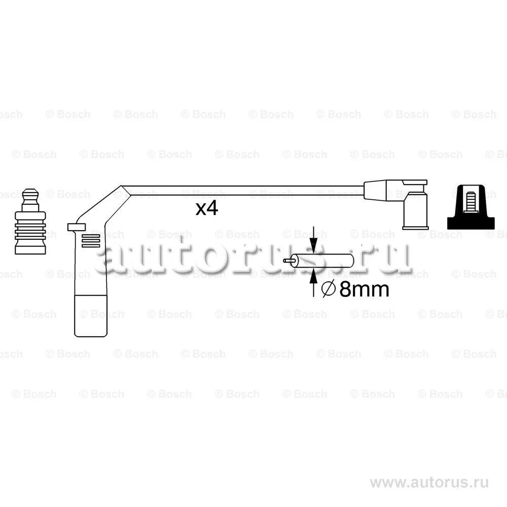 Комп.проводов FORD BOSCH 0 986 357 267