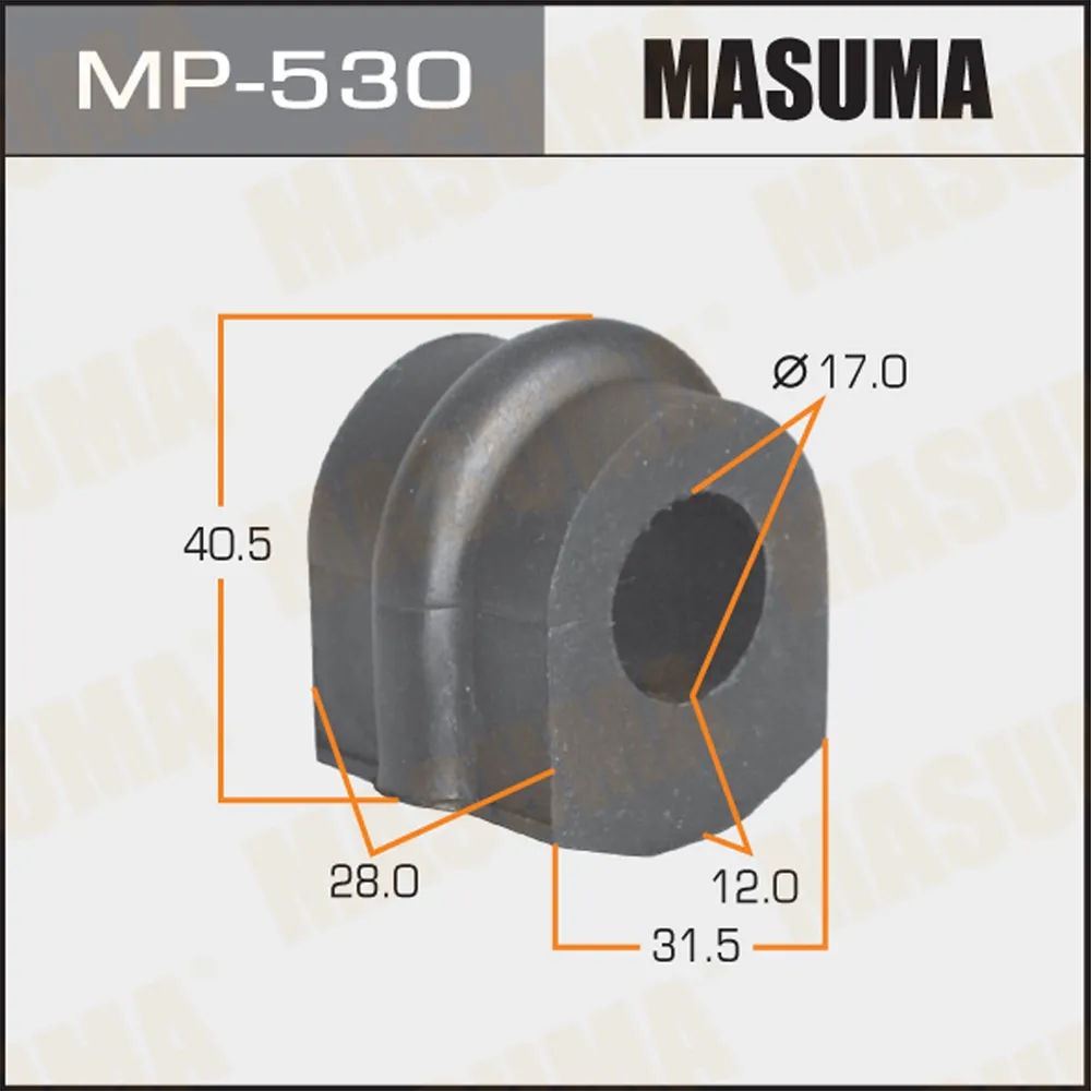 Втулка стабилизатора MASUMA /rear/ Vannete C24 4WD уп.2 MASUMA MP530
