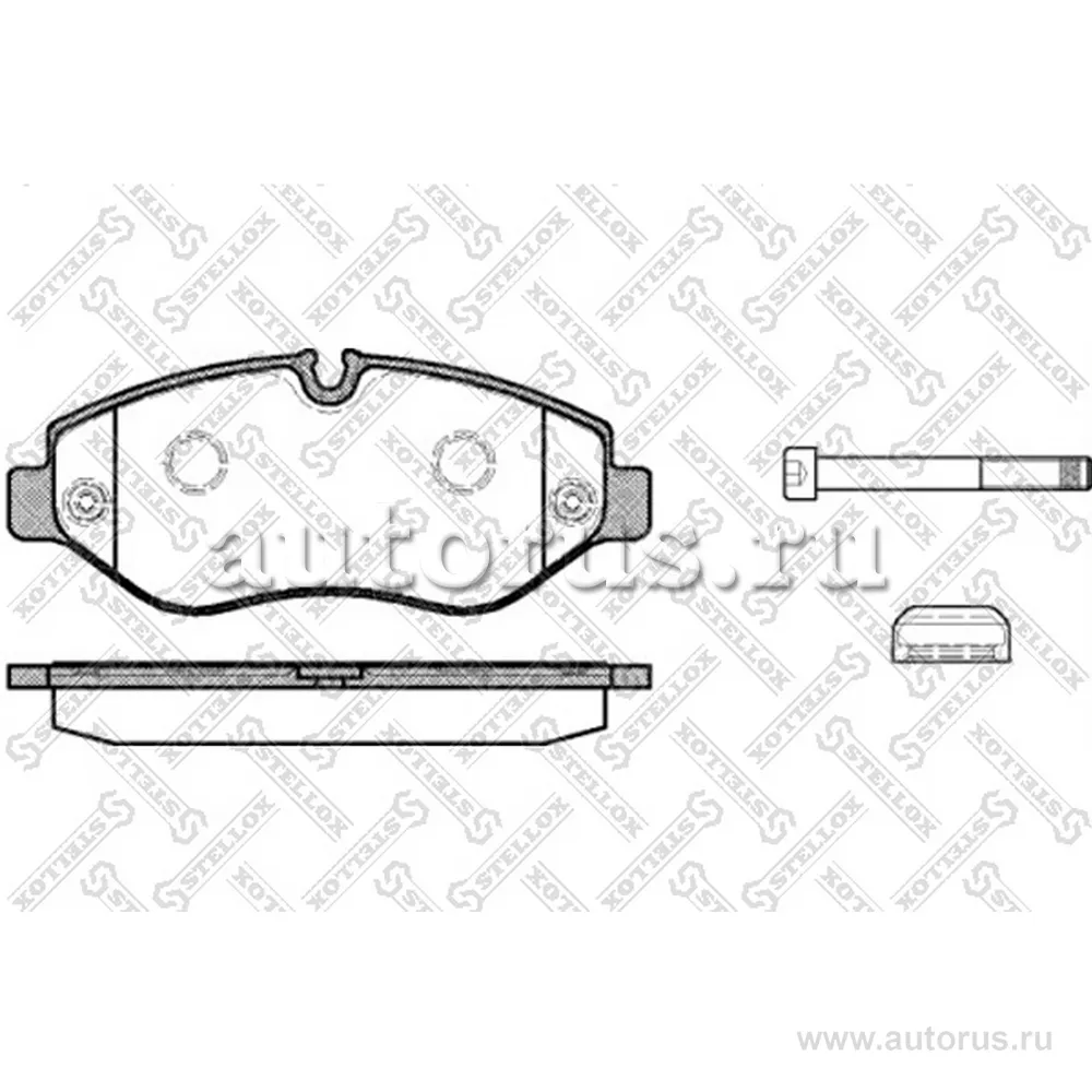 Колодки дисковые перед. MB Sprinter 209CDi-324CDi, VW Crafter 30/3 STELLOX 1256 000-SX