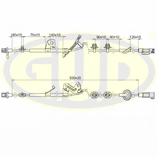 ДАТЧИК ABS ЗАДН MITSUBISHI ASX/LANCER SPORTBACK/OUTLANDER II ЛЕВ G.U.D GABS02621