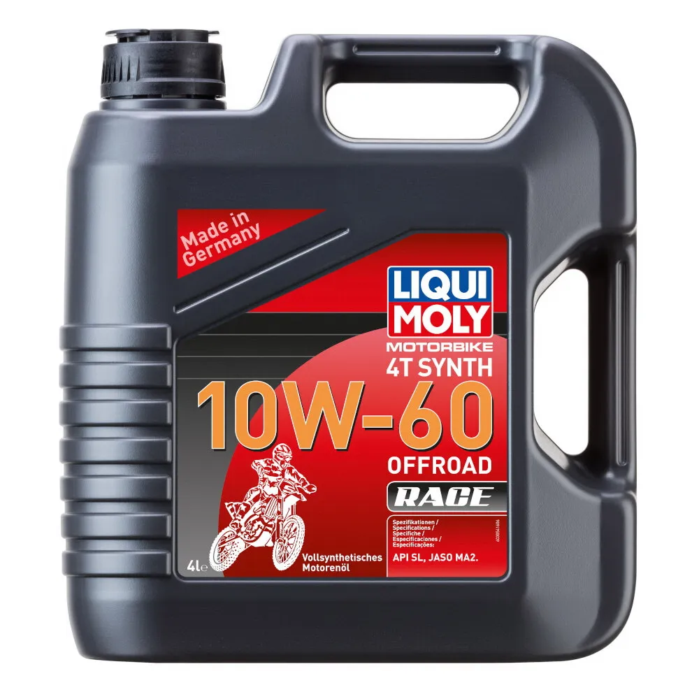 Масло моторное д/4-т. мотоц. Motorbike 4T Synth Offroad Race 10W-60 SN Plus MA2 (4л) LIQUI MOLY 3054