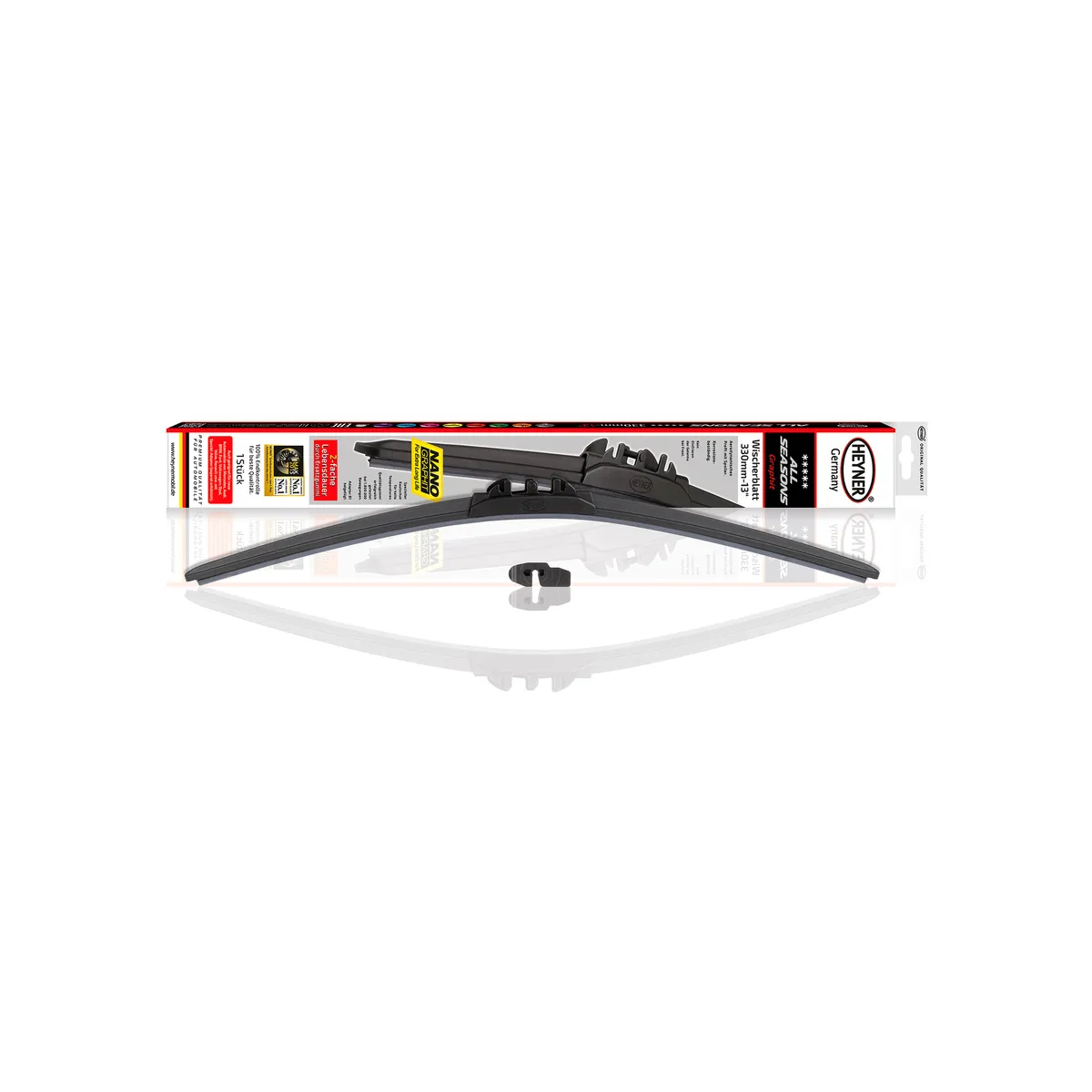 Щетка со 330mm13 (бескаркасная с доп.резинкой) all seasons heyner 083 000 Heyner 83000