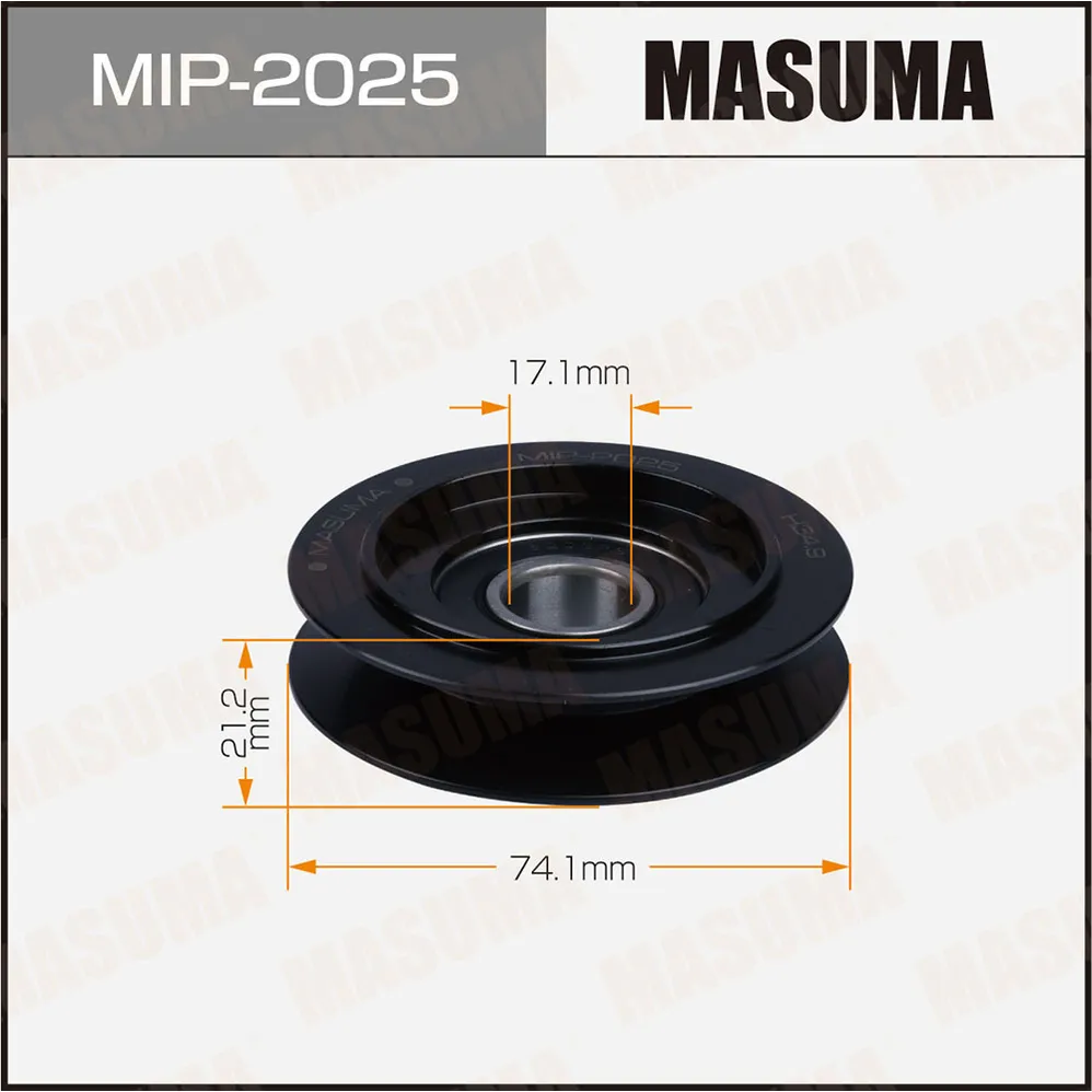 Ролик натяжителя ремня привода навесного оборудования MASUMA MIP2025