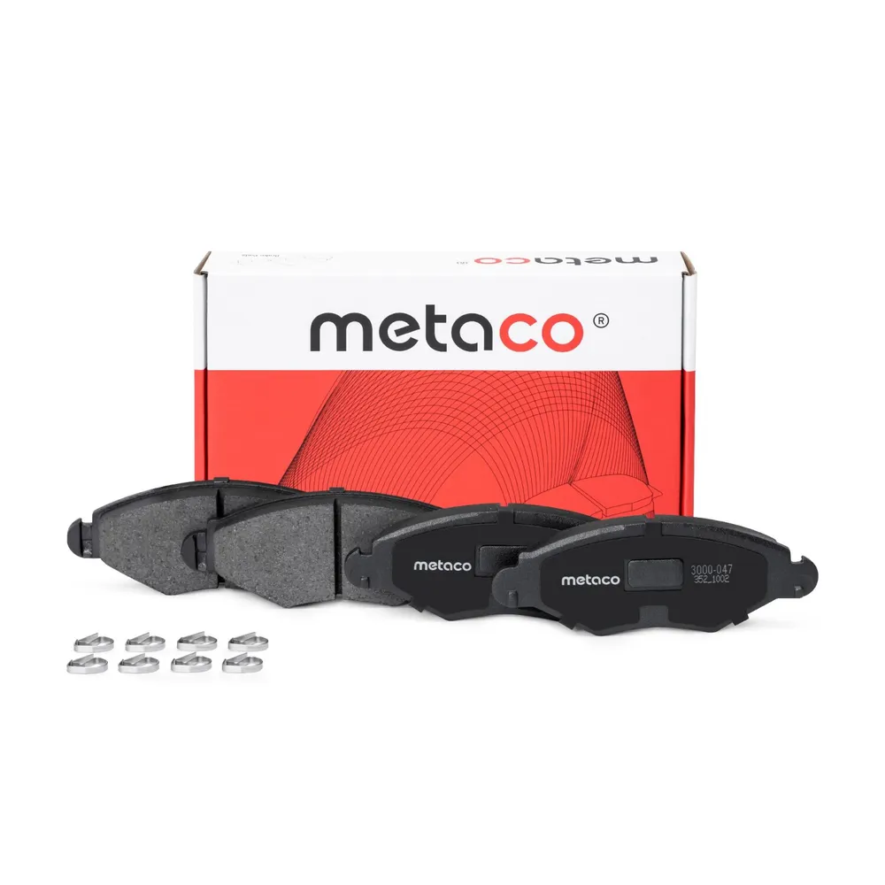 Колодки тормозные передние к-кт PEUGEOT 206 Metaco 3000-047