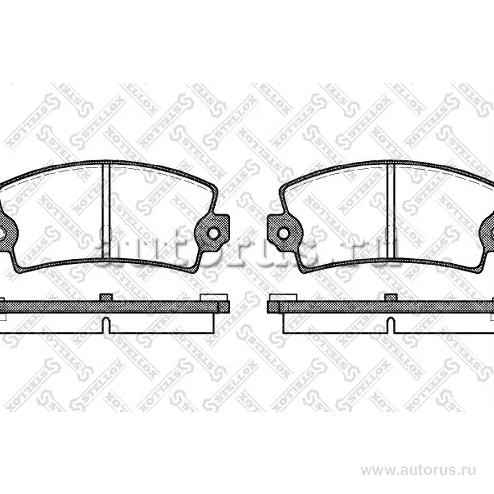 Колодки дисковые з. Renault Espace/R21/R25 2. STELLOX 032 036-SX