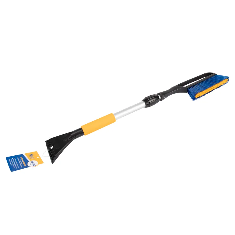 Щетка зимняя со скребком с телескоп. ручкой (78-100 см) сине-желтая KRAFT KT830075