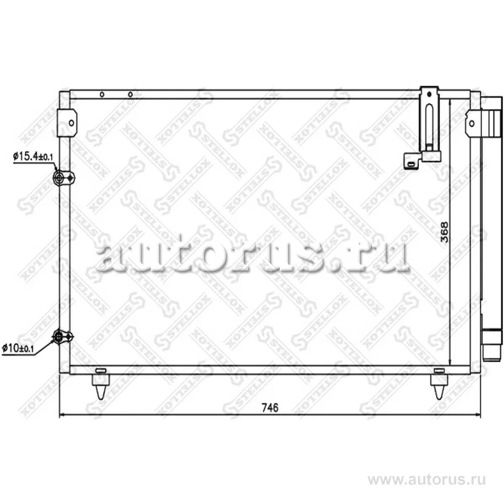 Радиатор конд. Toyota Avensis Verso/Pic STELLOX 1045531_SX