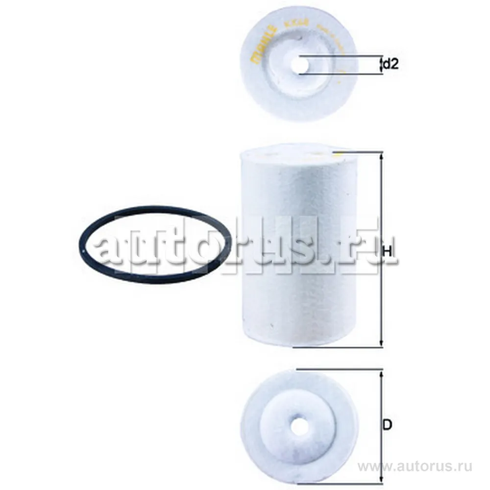 Фильтр топливный MB T1 mot.OM601/OM602 KNECHT/MAHLE KX68D