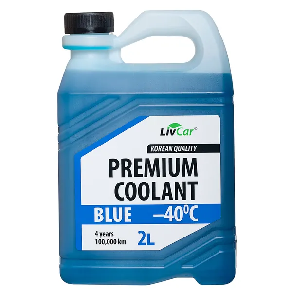 Антифриз LIVCAR Premium Coolant готовый -40 голубой 2 л LCA40-002B