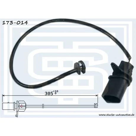 Датчик тормозной AUDI A4 (B5) RS4 передний STARKE 173-014