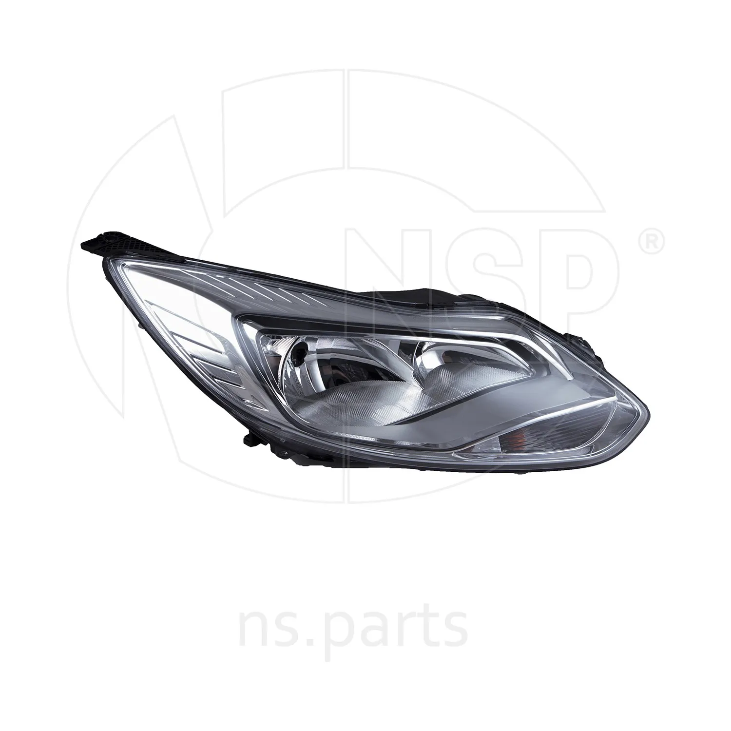 Фара правая FORD Focus III (-15) (хром)