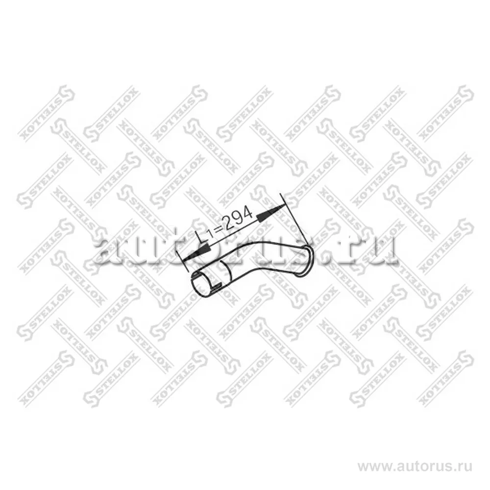 Труба глушителя выхлопная 1-изгIveco Eu STELLOX 8203724_SX
