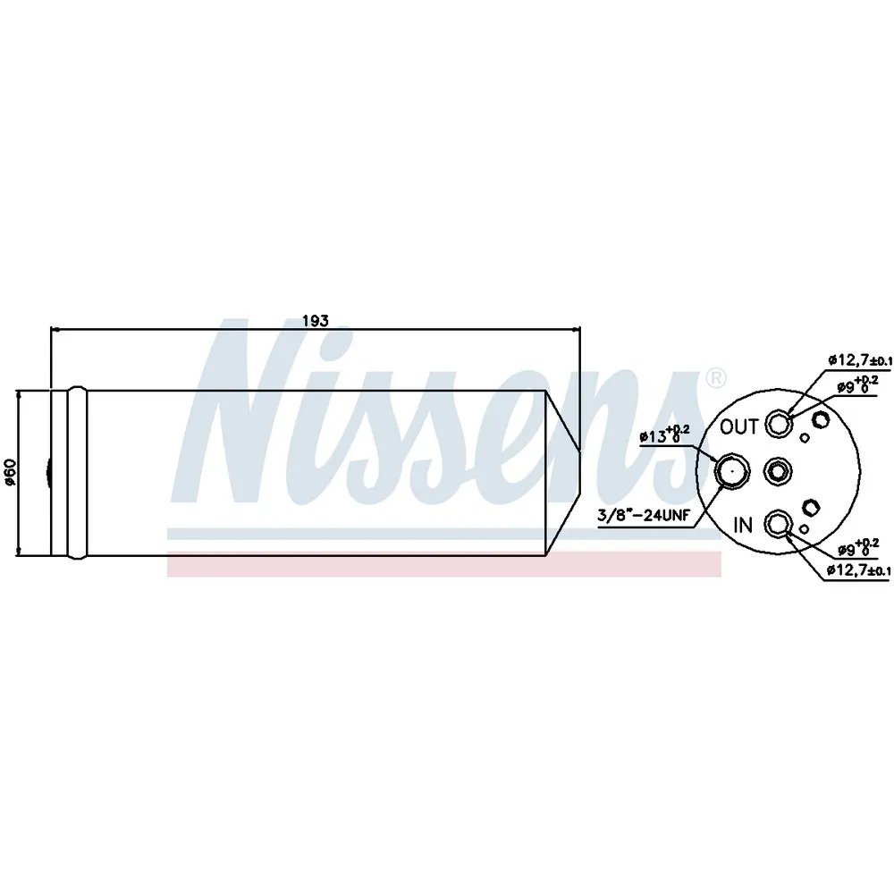 Осушитель кондиционера NISSENS 95082