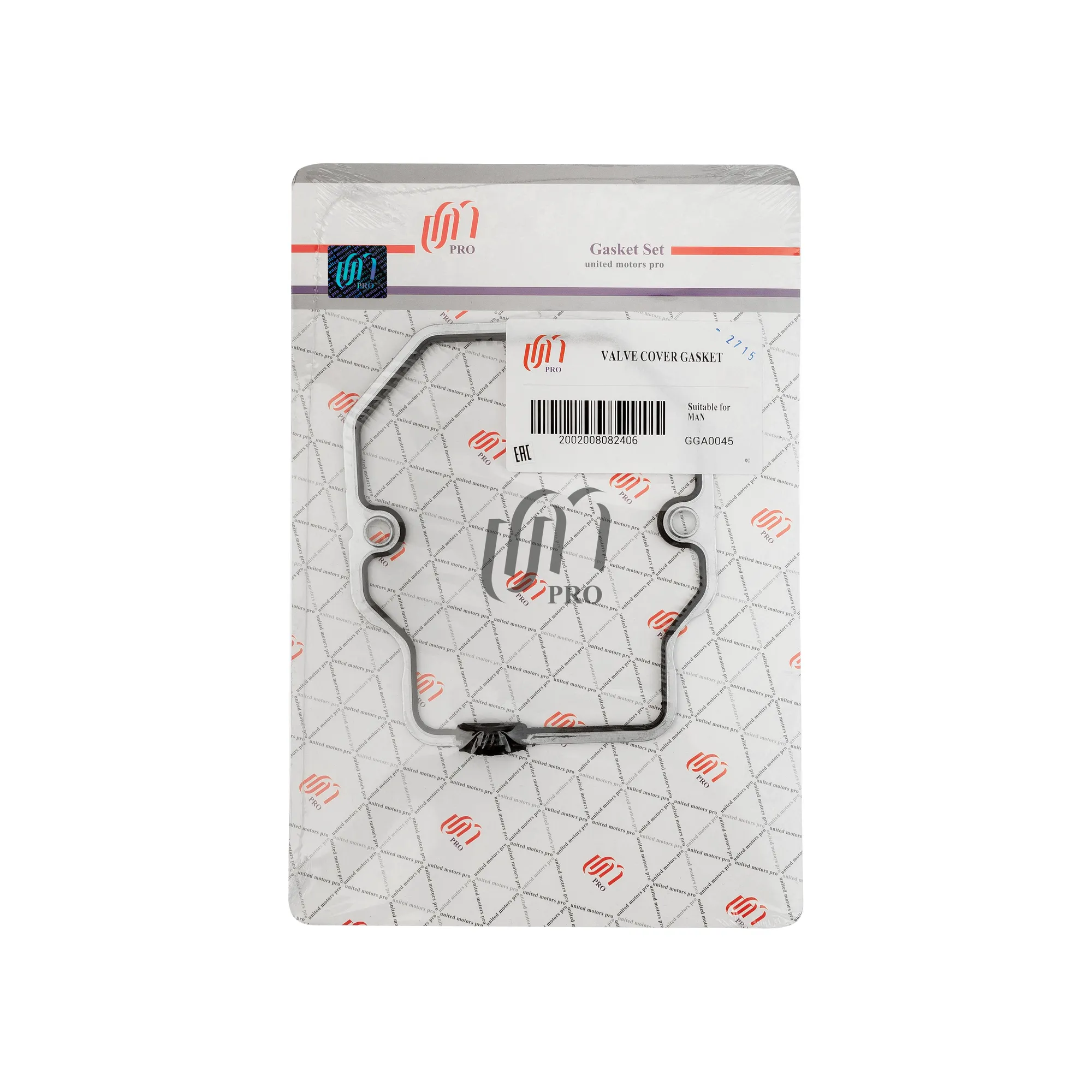 Прокладка клапанной крышки MAN D2876LF12 13 на 1 цил. (51.03905.0187 51.03905.0190) UM UNITED MOTORS GGA0045