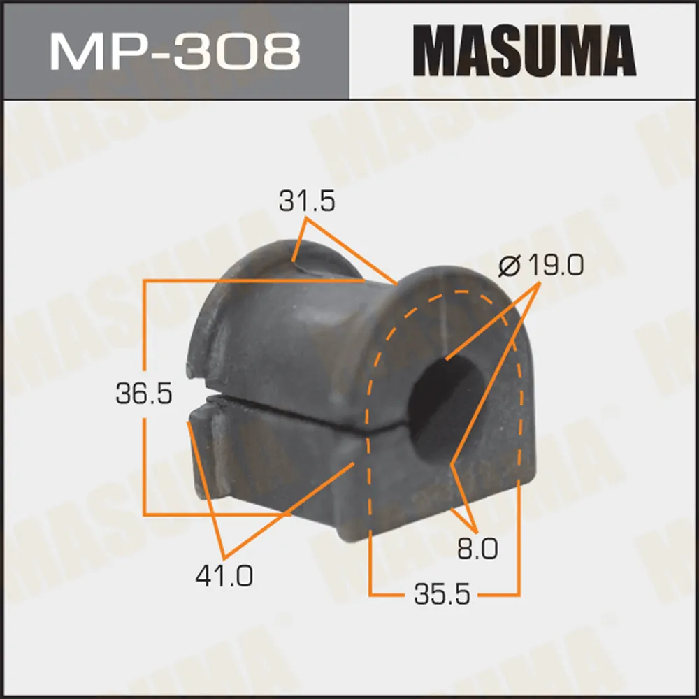 Втулка стабилизатора TOYOTA ALLEX MASUMA MP-308