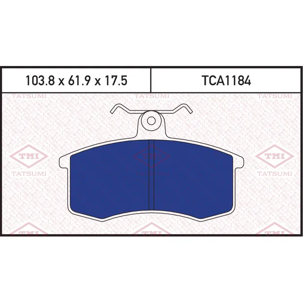 Колодки тормозные дисковые передние LADA 110/111/112 95-> TATSUMI TCA1184