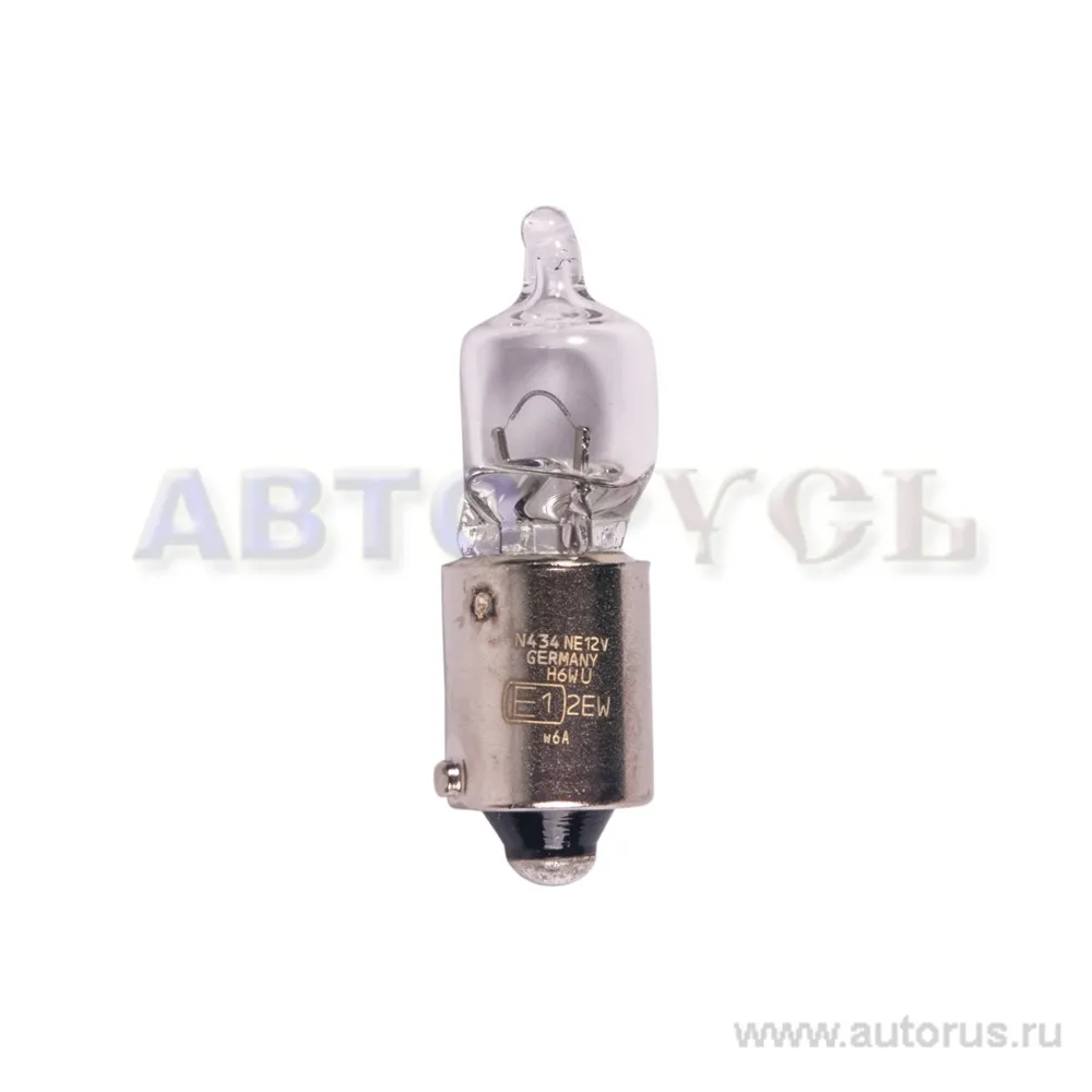 Лампа 12V H6W 6W BAX9s NEOLUX Standart 1 шт. картон N434