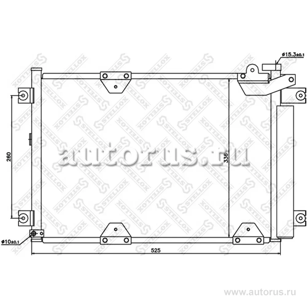Радиатор конд. Suzuki STELLOX 10-45151-SX