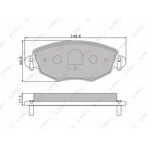 Колодки тормозные LYNXauto BD-3006