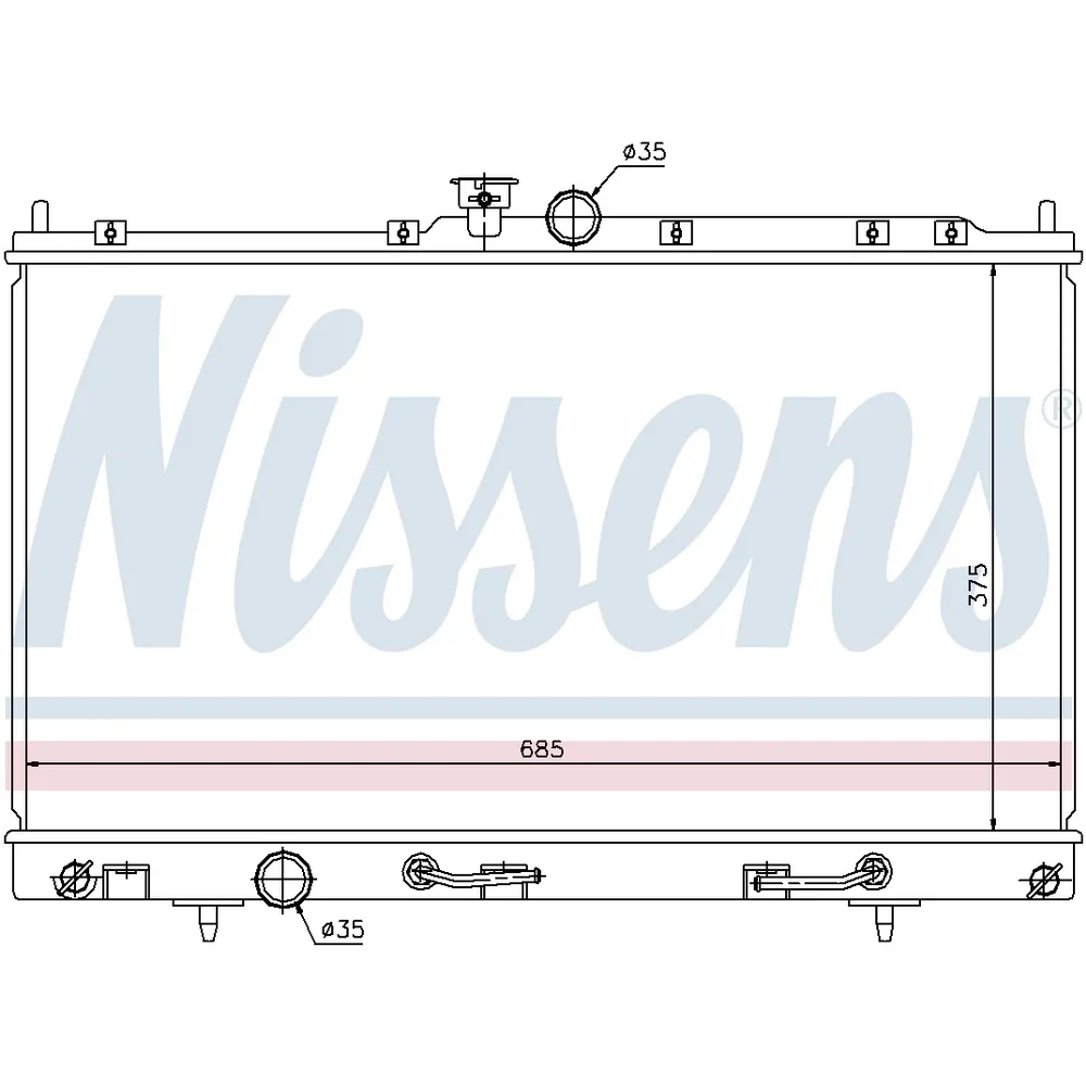 Радиатор основной NISSENS 62894