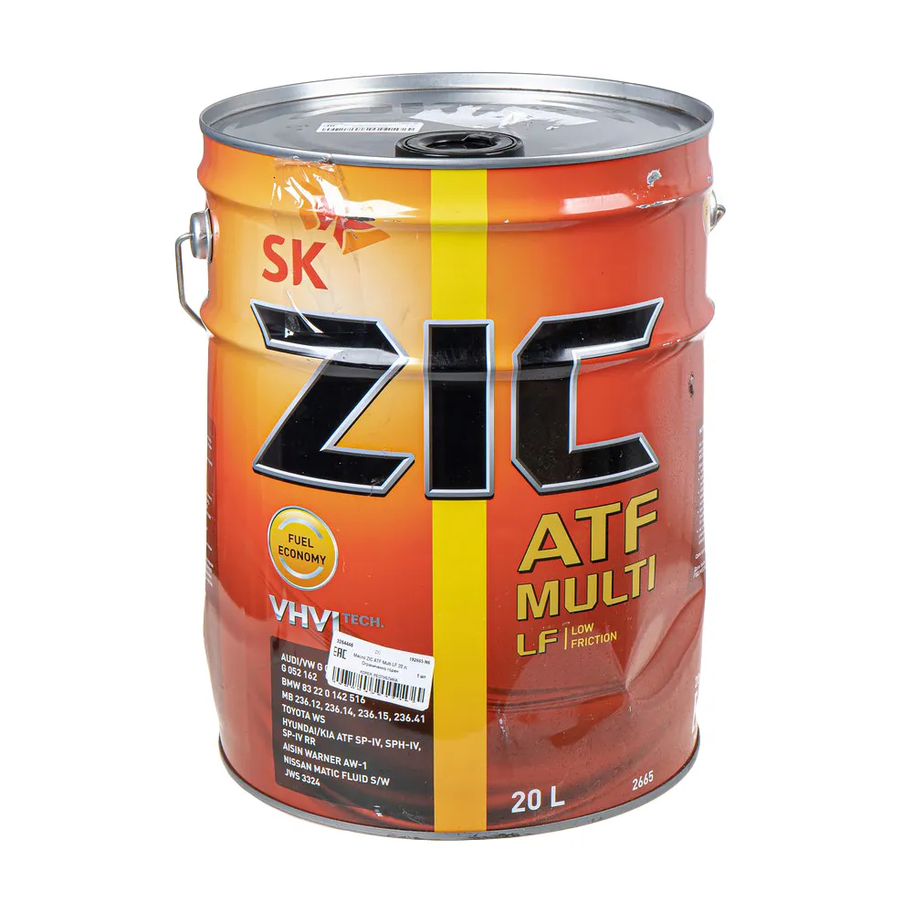 Уценка Масло трансмиссионное ZIC ATF Multi синтетическое 20 л 192665-N6