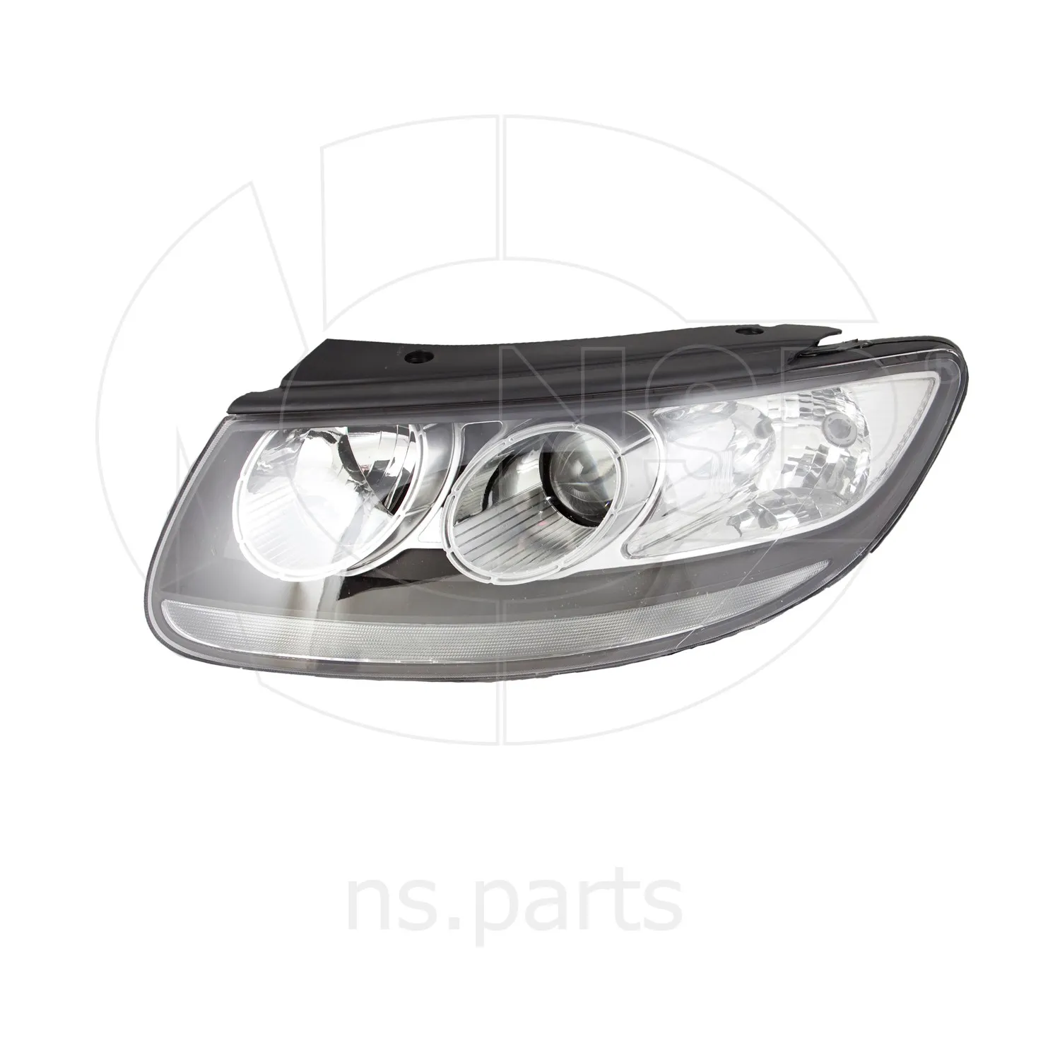 Фара левая HYUNDAI Santa Fe II (05-10) (хром)