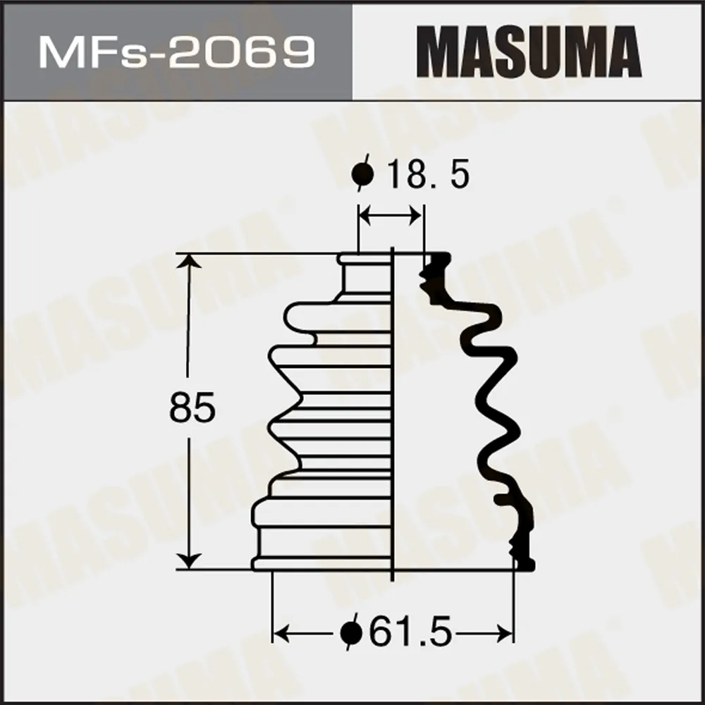 Пыльник ШРУСа пер.внутр. MASUMA MFS2069