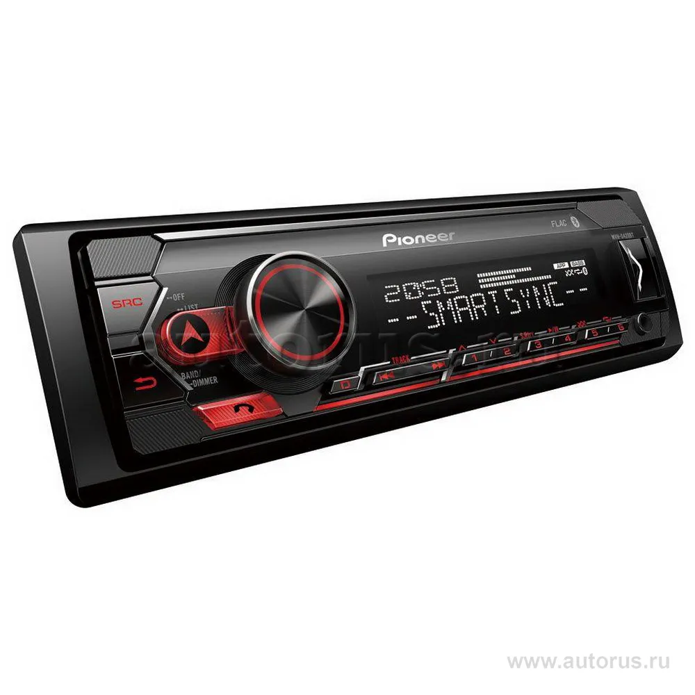 Автомагнитола PIONEER MVH-S420BT,4x50вт,USB,BT,MP3,iPod/Android