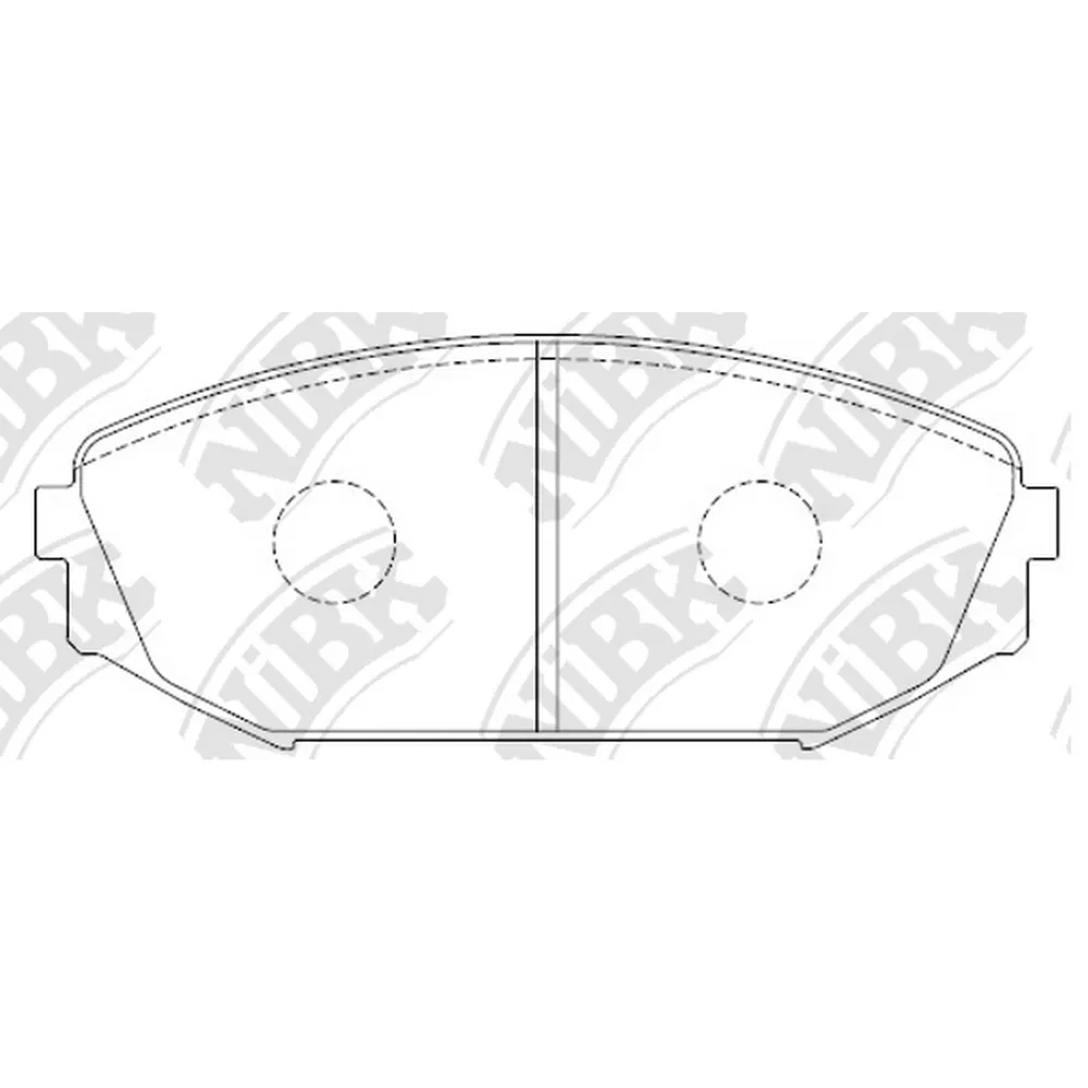 Колодки тормозные передние NIBK PN8805