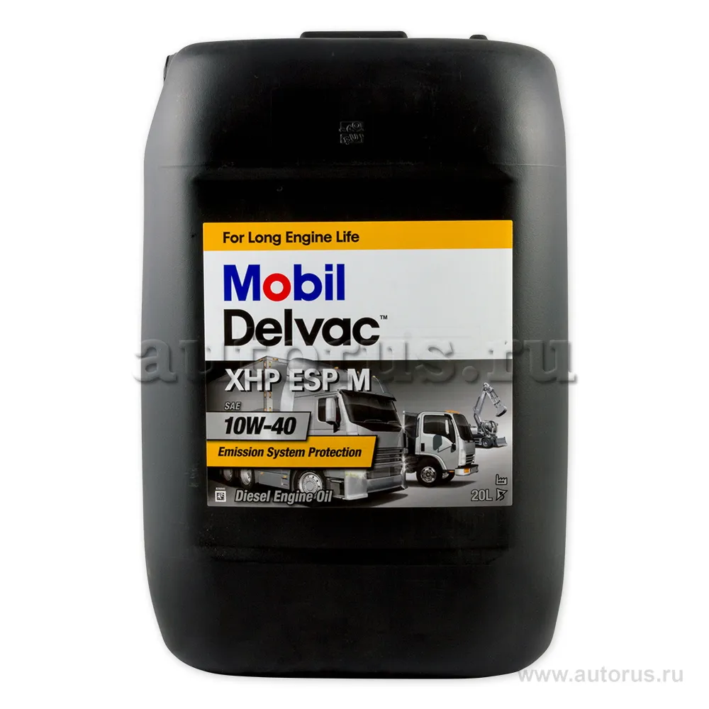 Масло моторное MOBIL Delvac XHP ESP M 10W-40 синтетическое 20 л 154379