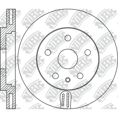 Диск тормозной передний VAG AUDI A4/A5/A6/Q5 07-> / PORSCHE MACAN14->/D345 NIBK RN1741