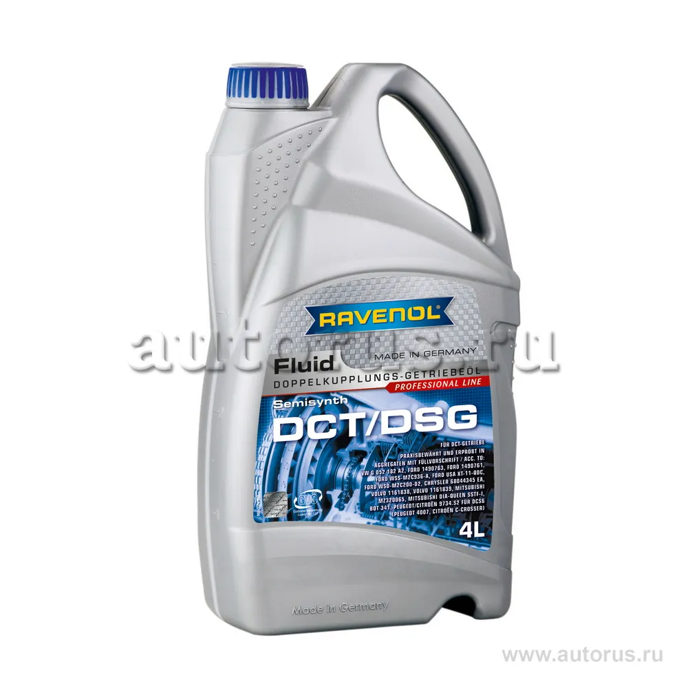 Трансмиссионное масло RAVENOL DCT/DSG Getriebe Fluid (4л) new 1212106-004 (4014835718999)