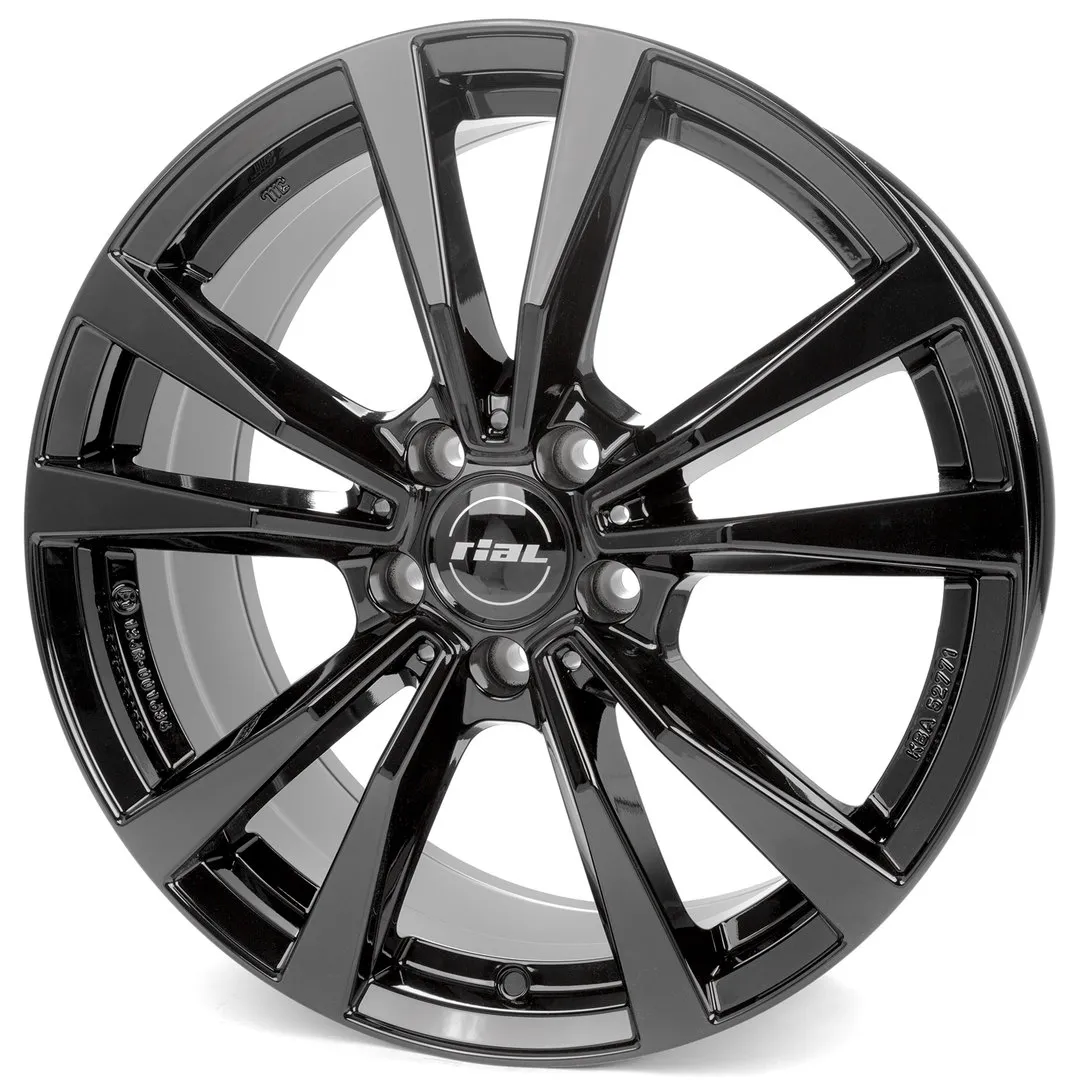 Диск литой R19 8J 5x112/66.5 ET28 Rial M12X Diamond Black M12X-80928PO12-6