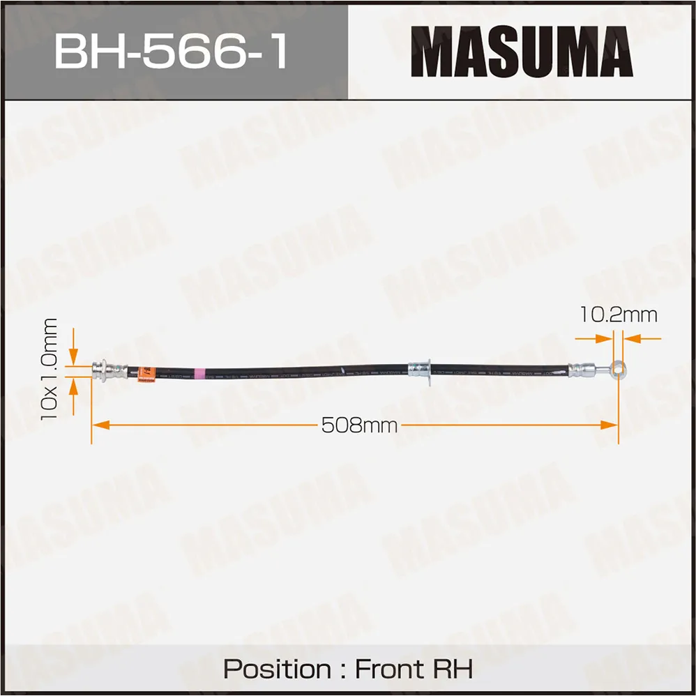 Шланг тормозной передний R SUZUKI ESCUDO MASUMA BH-566-1