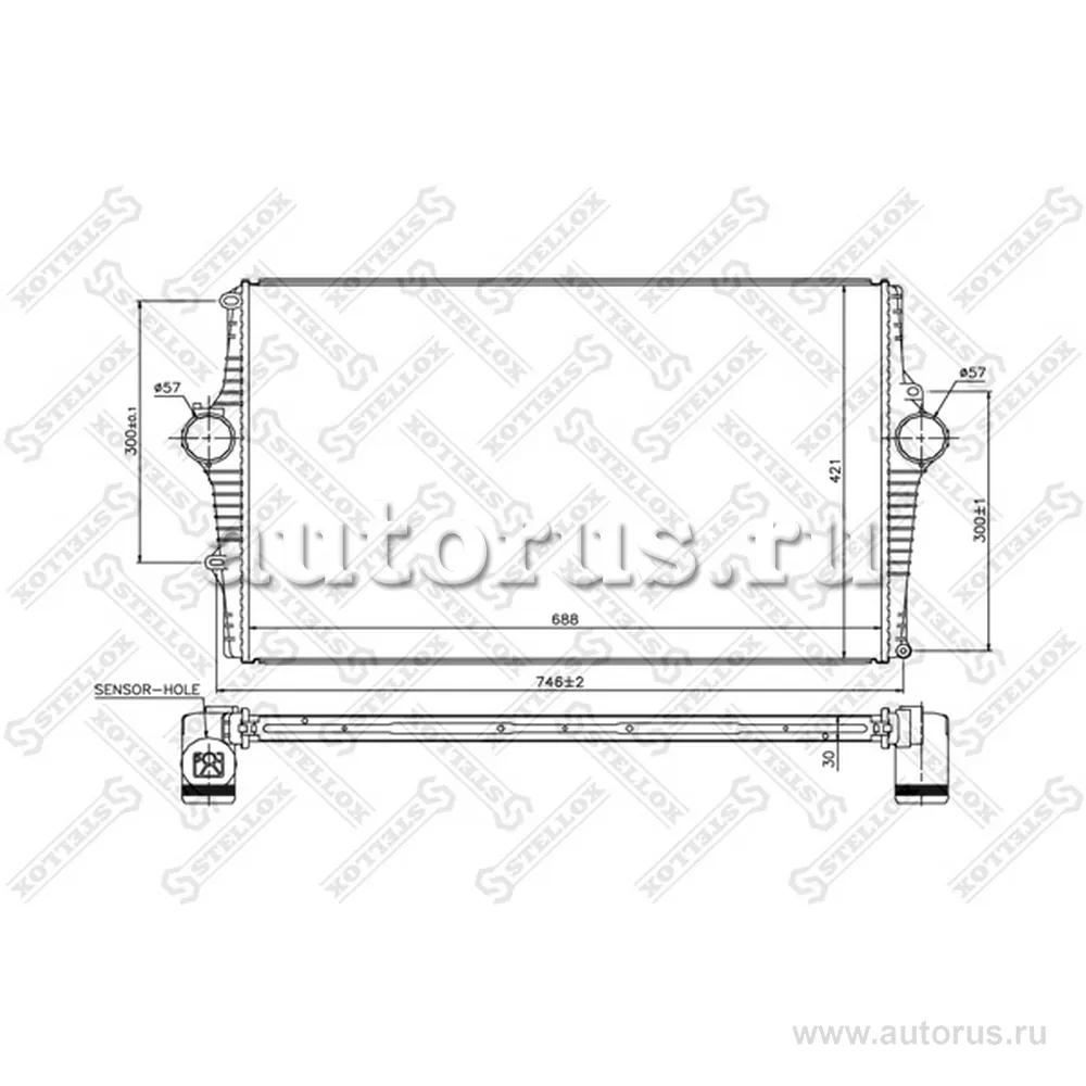 Интеркулер Volvo S60/S80 00-02 STELLOX 1040180_SX