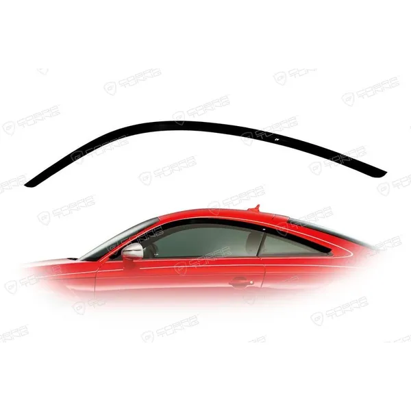 Дефлектора на окна Audi TT (8J) 2006–2014 (Цельная) деф.окон Cobra Tuning A14306