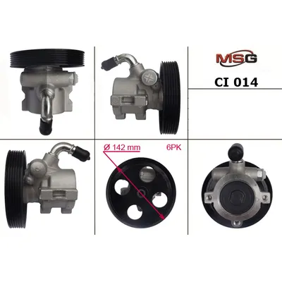 Насос гидроусилителя руля  CITROEN Berlingo 1998-2002,CITROEN Berlingo 2002-2006,CITROEN Xsara 1999- MSG CI 014