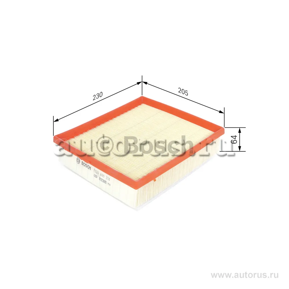 Фильтр воздушный BMW 1/2/3/4-Serie (F20/F22/F30/F32) BOSCH F 026 400 374