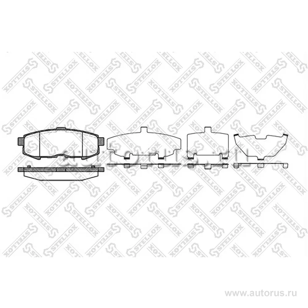 Колодки дисковые з. Mazda MPV 04> STELLOX 1171 000-SX