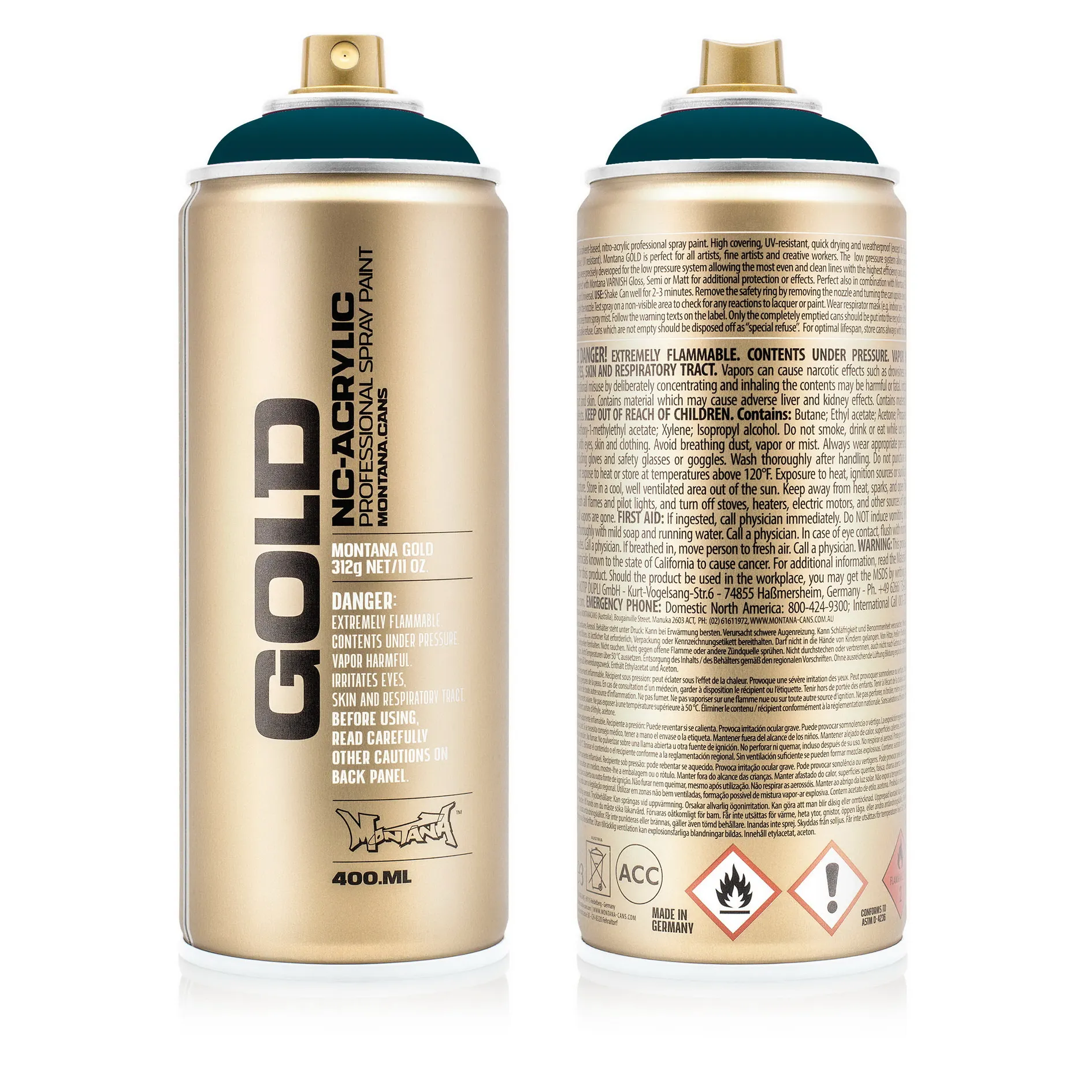 Краска GOLD морская MONTANA CANS G6280