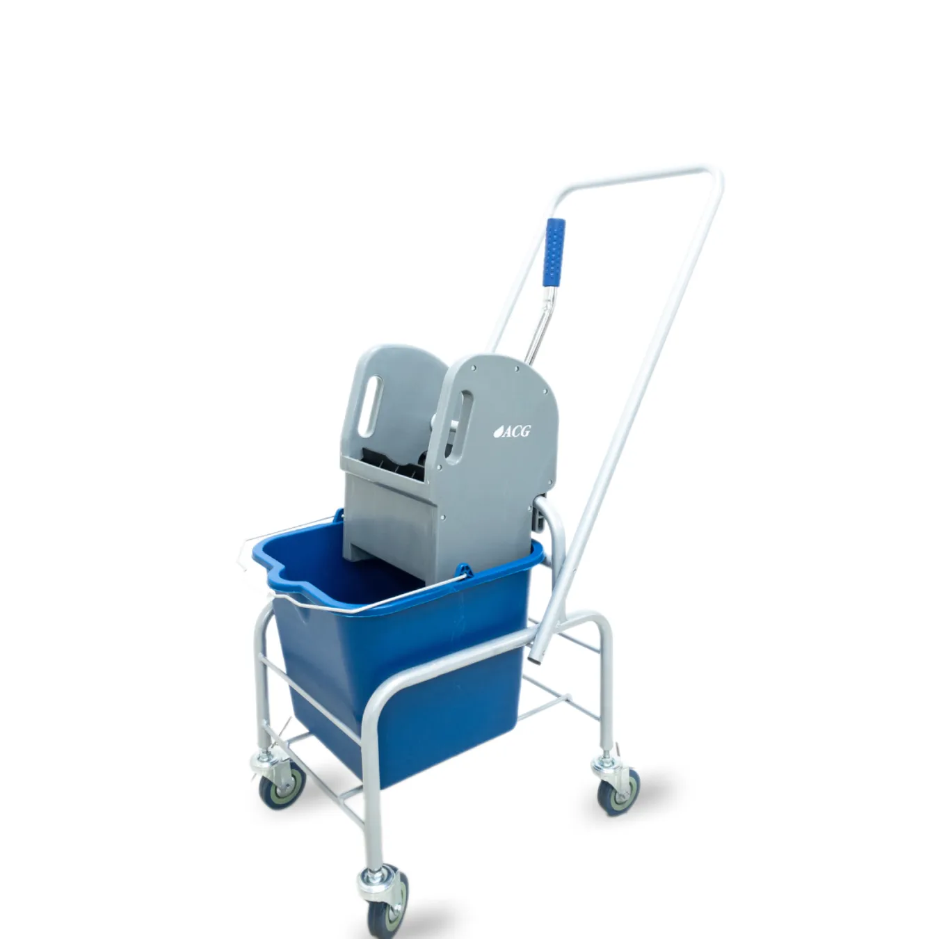 Тележка уборочная 1 х 20л с отжимом, база хром ACG 1028106
